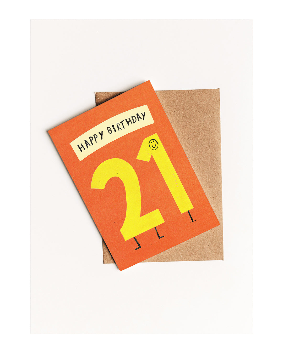 HAPPY 21ST BIRTHDAY A6 GREETING CARD