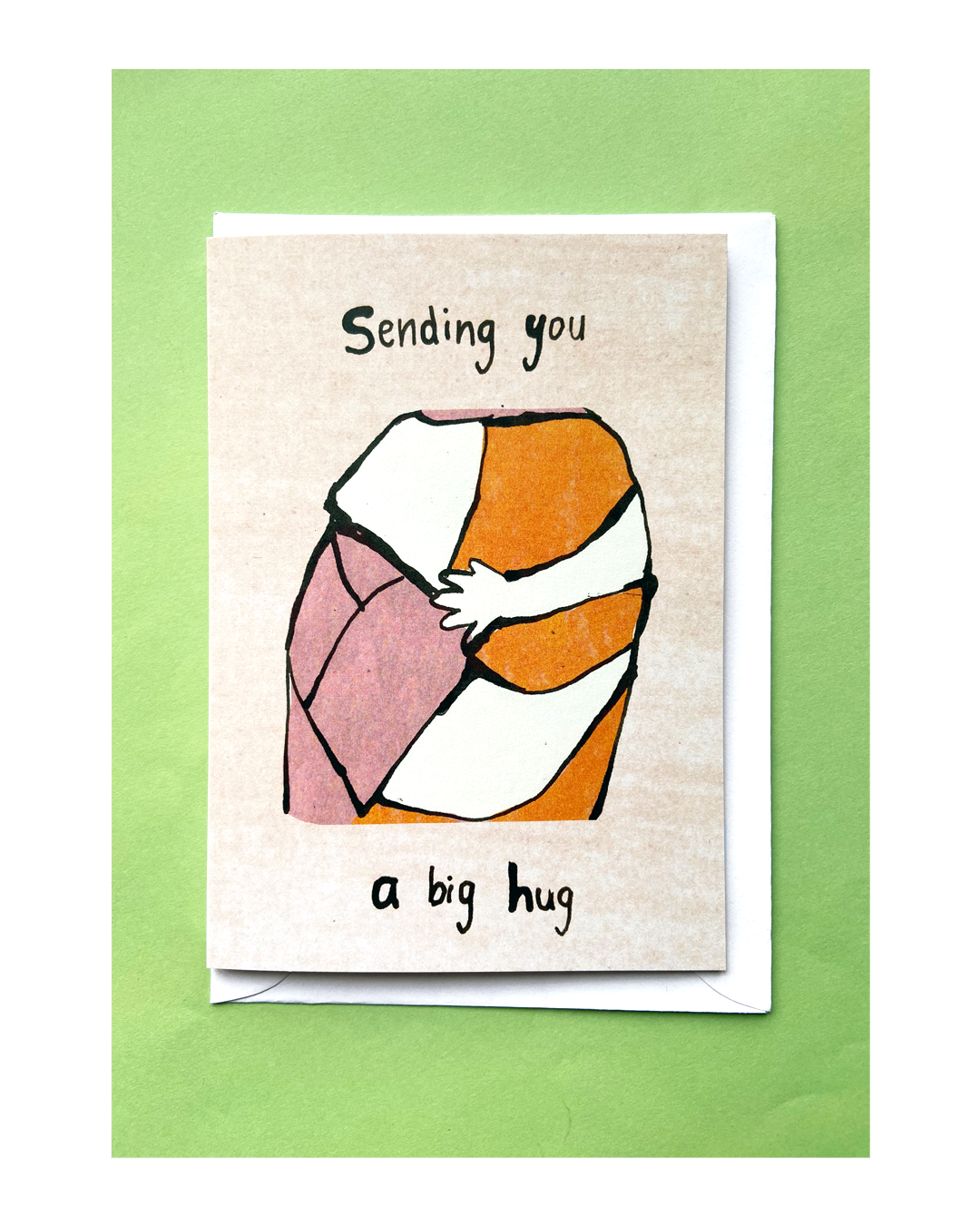 Sending You A Big Hug A6 Greeting Card