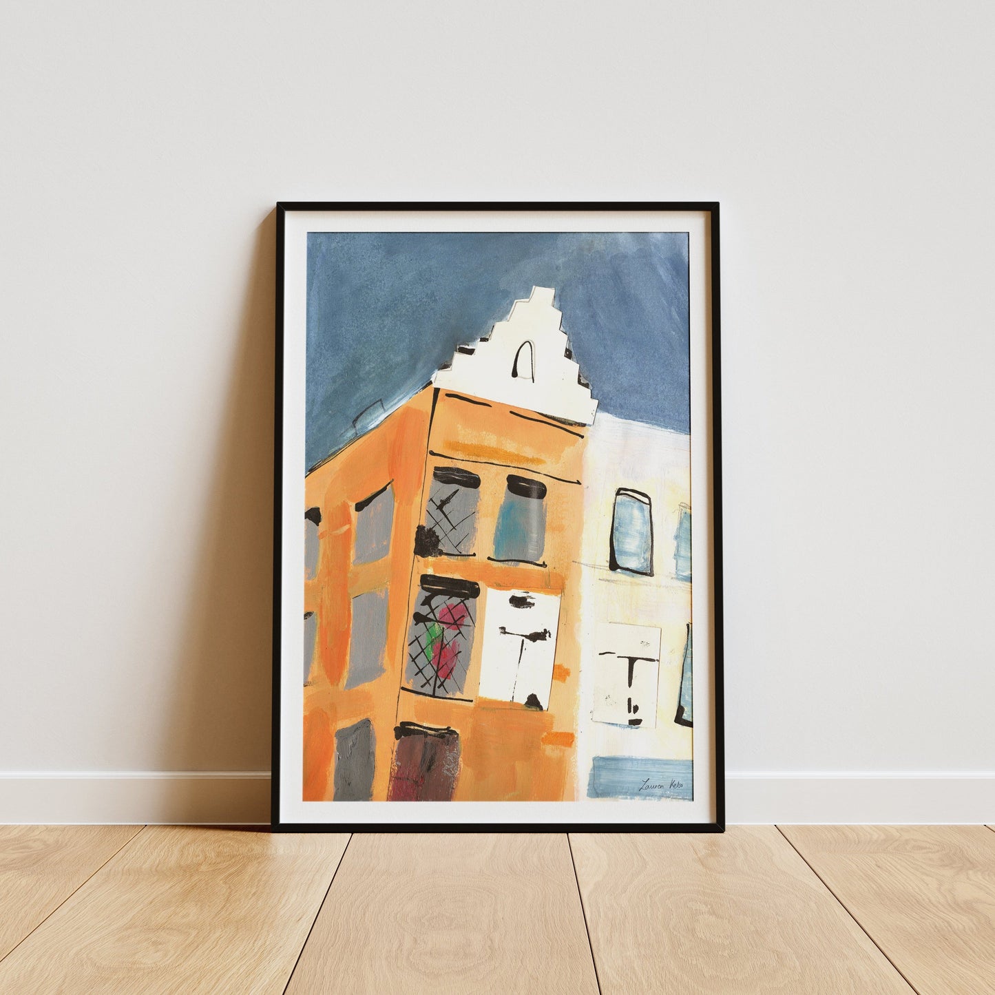 Belgium Building Illustration Print
