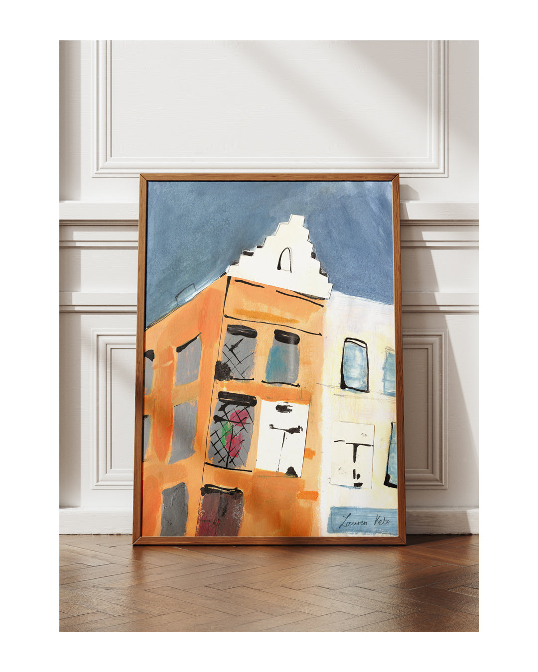 Belgium Building Illustration Print