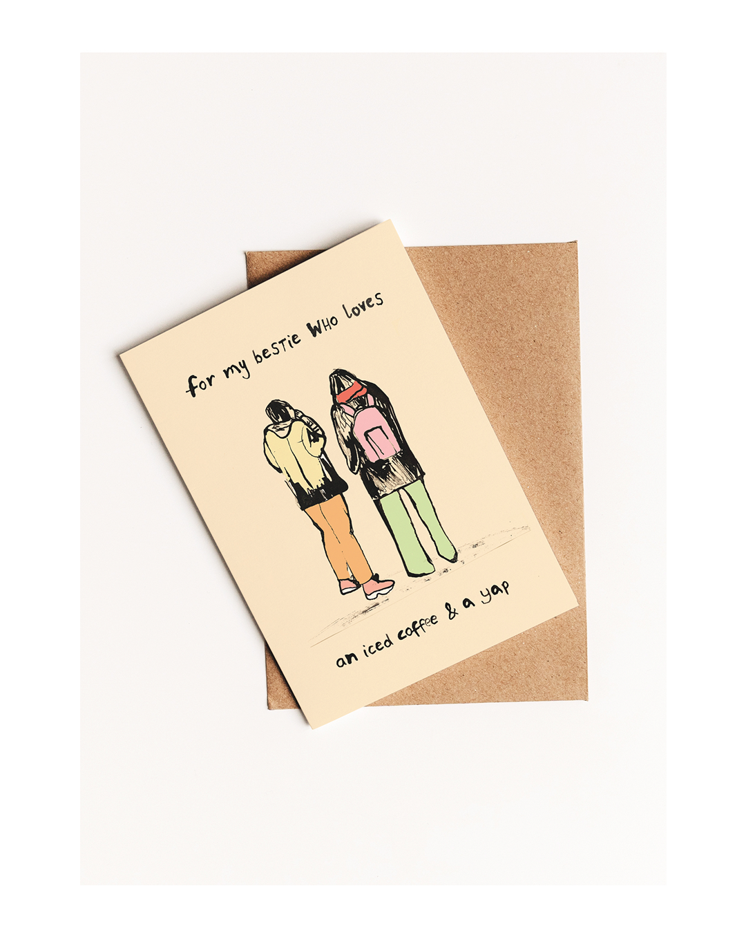 'TO MY BESTIE' A6 GREETING CARD