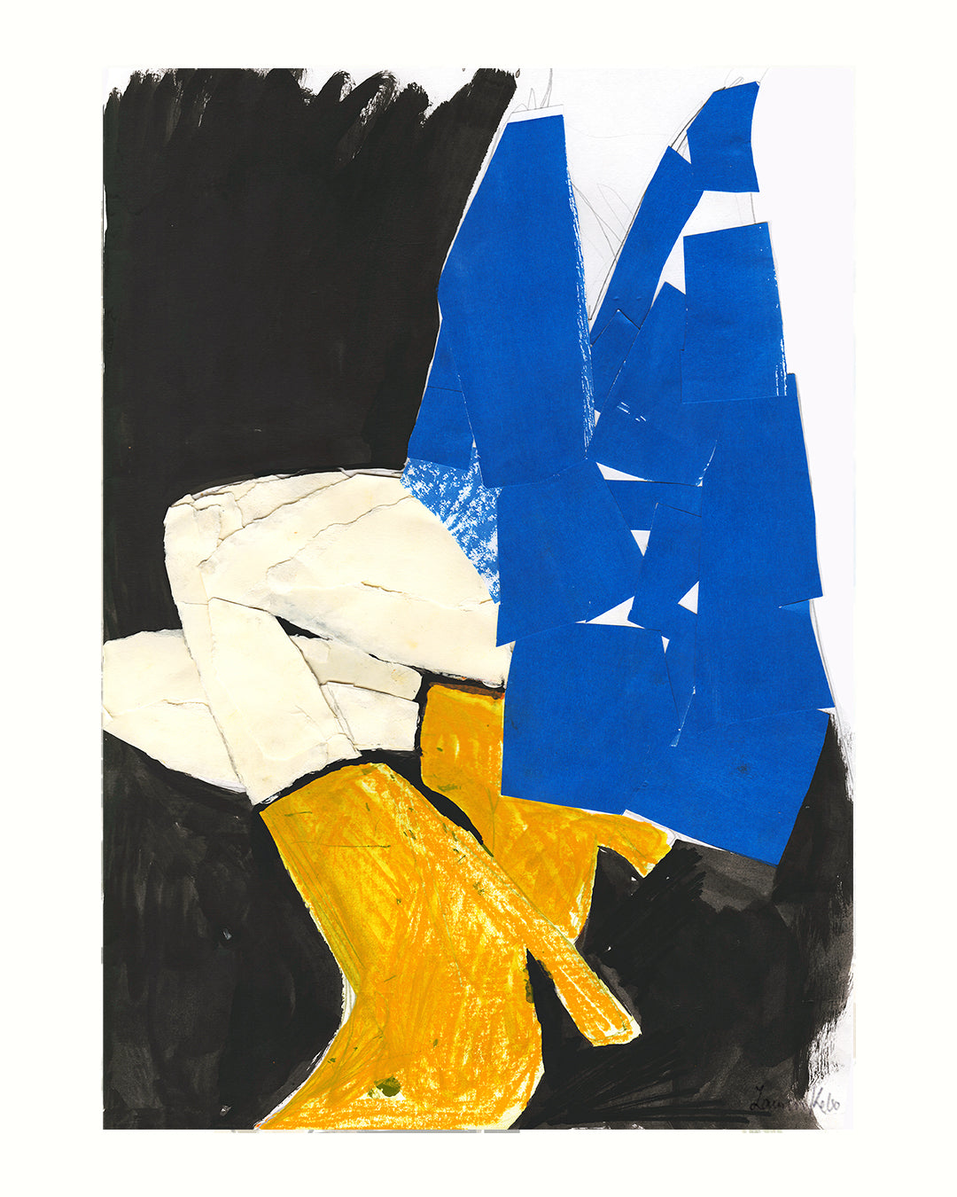 Limited Edition Blue Blazer A3 Giclée Print