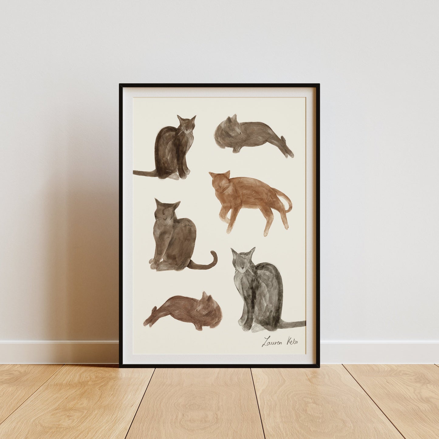 Cats Illustration Print