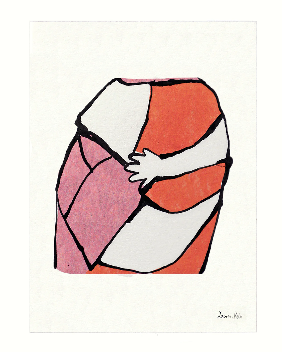 Hug A5 Illustration Print