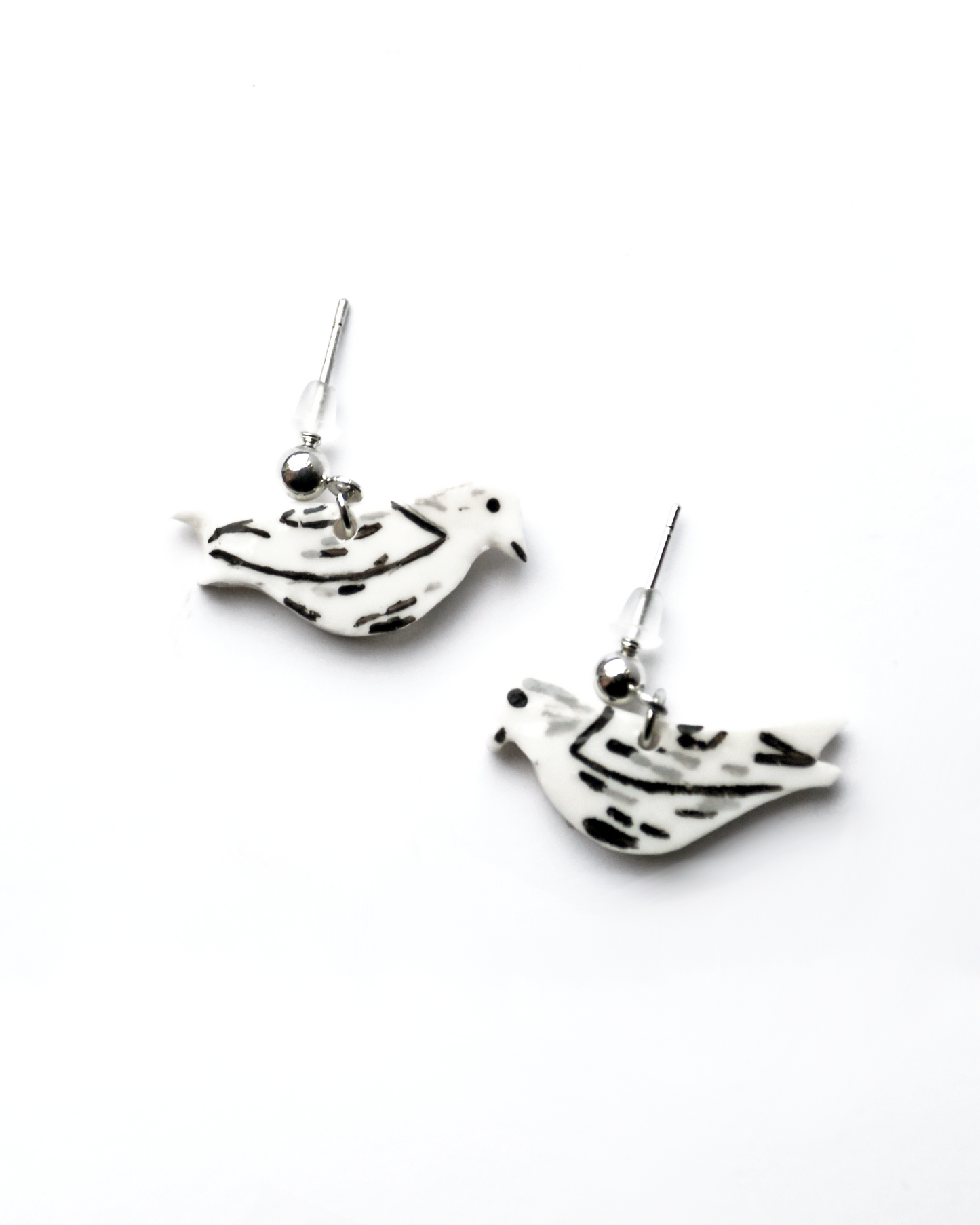 Pair of Doves Standard Earrings