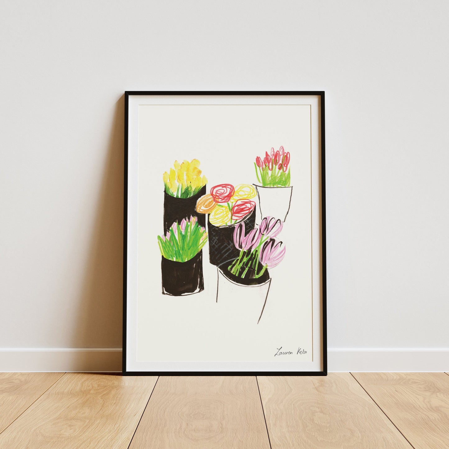 Market Flowers Print