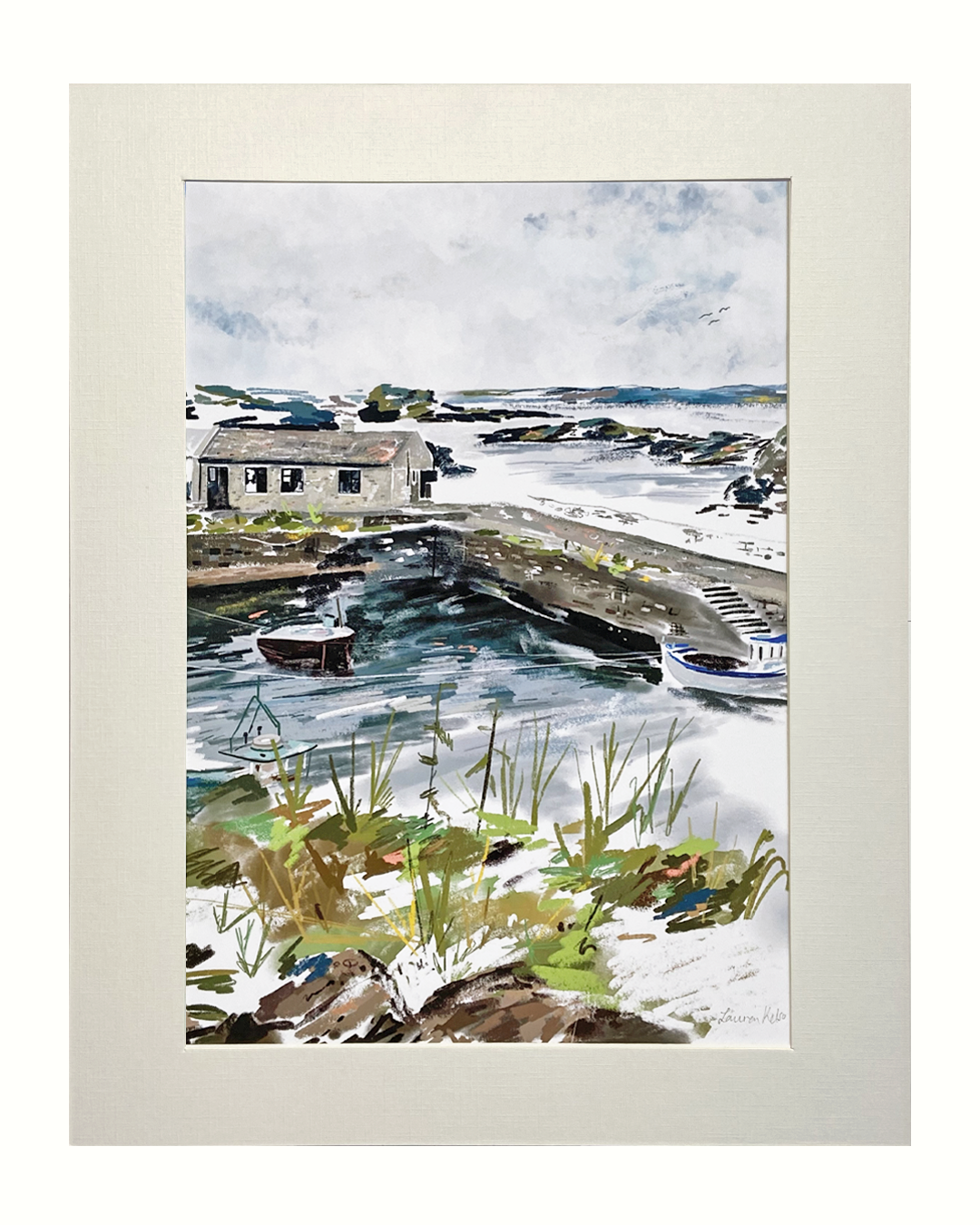 Ballintoy Harbour Illustration Print