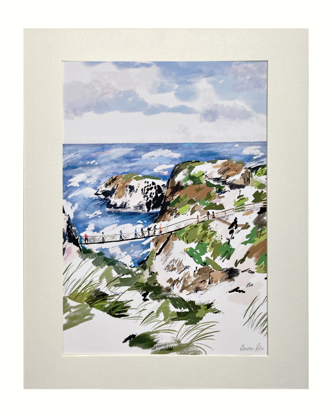 Carrick-A-Rede Illustration Print