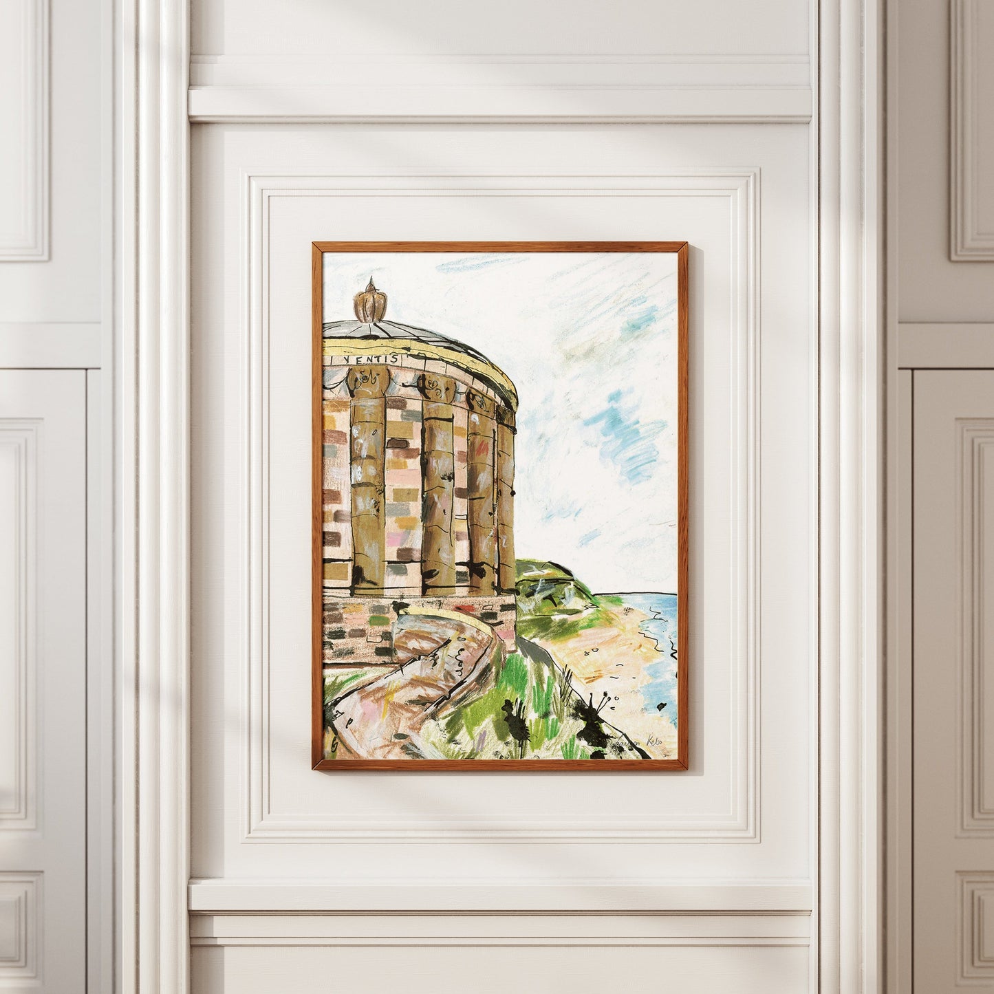 Mussenden Temple Illustration Print
