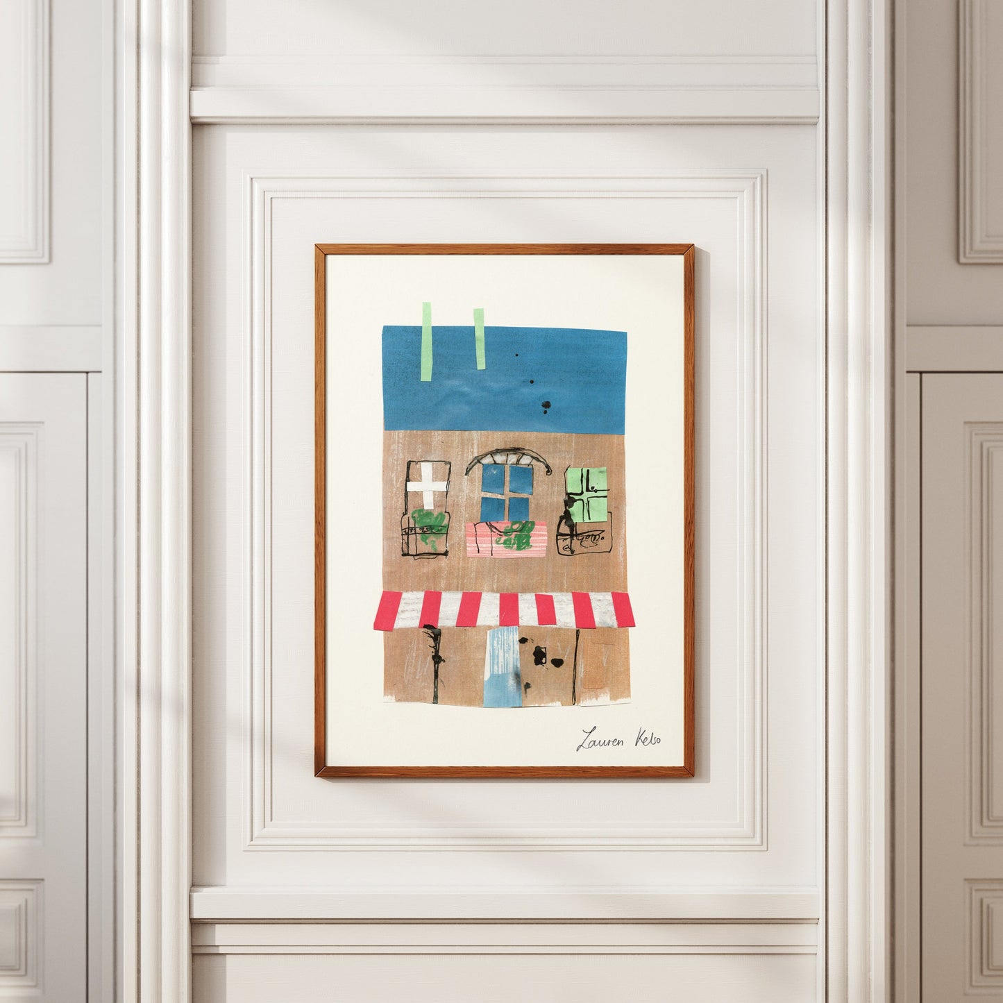 Parisian Building Illustration Print