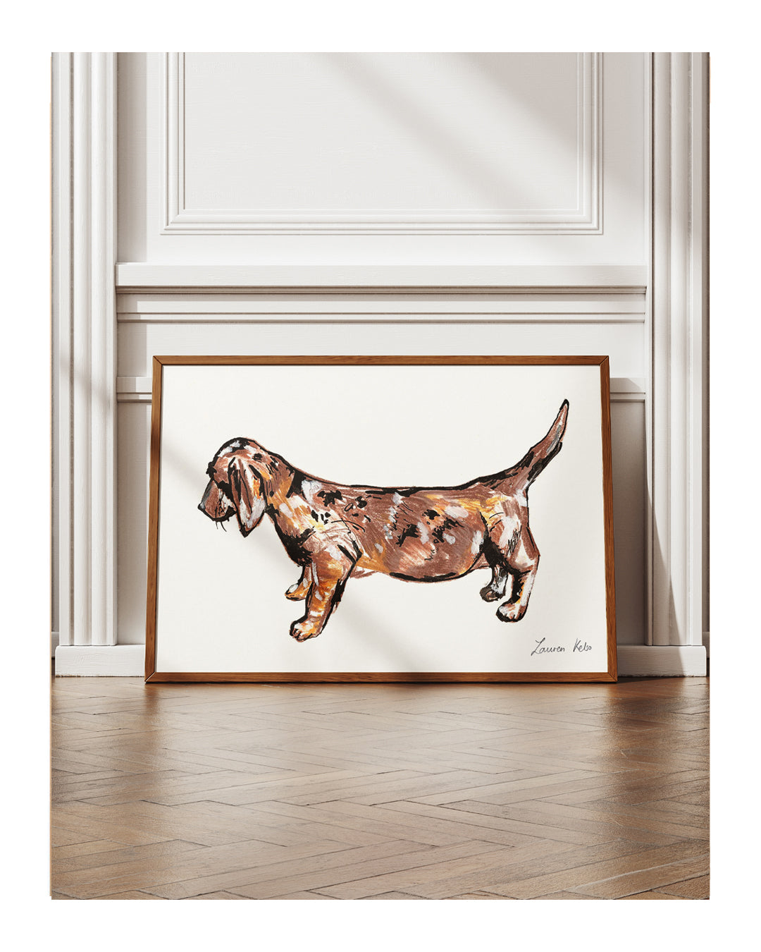 'Sausage Dog' Illustration Print