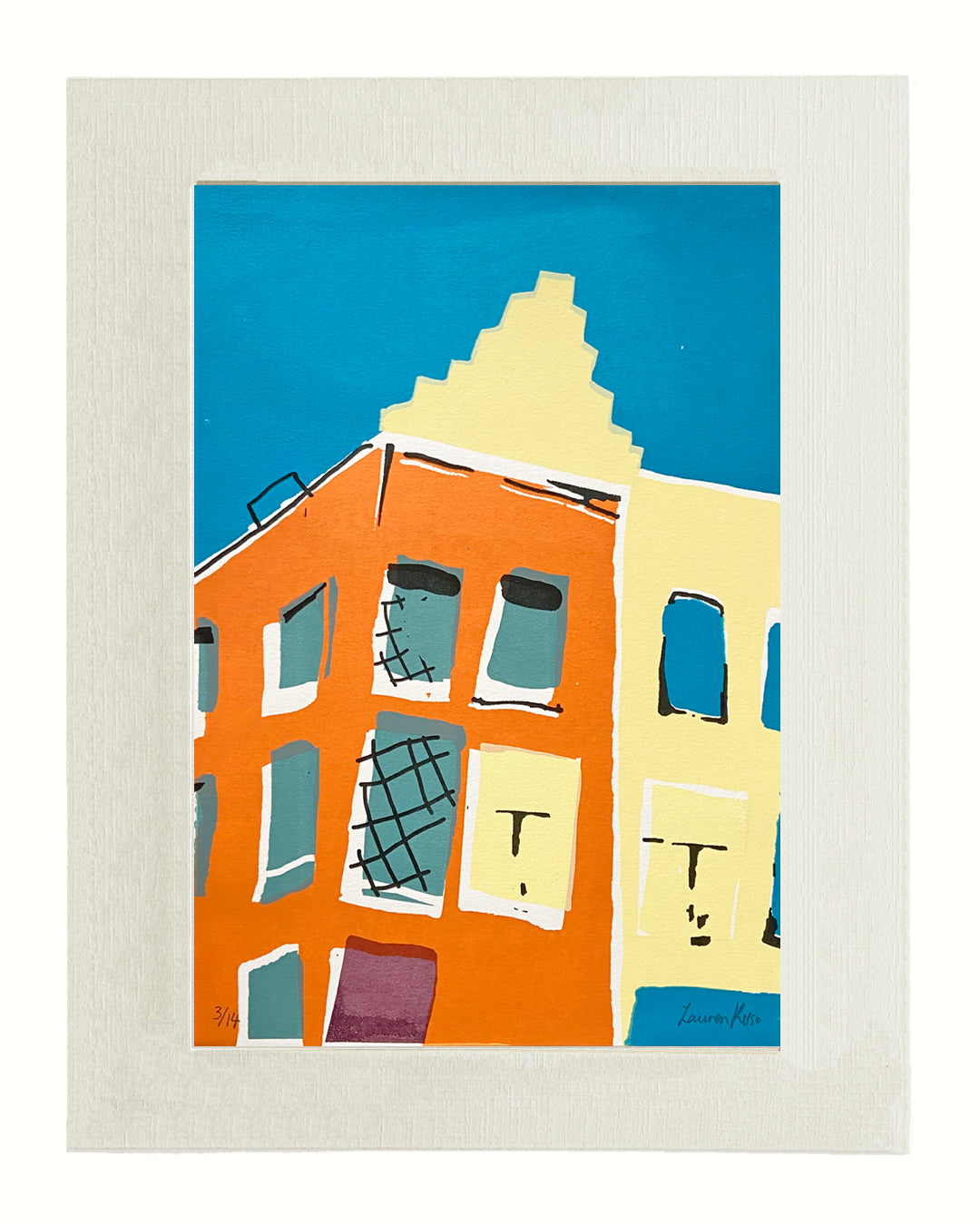 Limited Edition Original A4 Belgium Building Screenprints