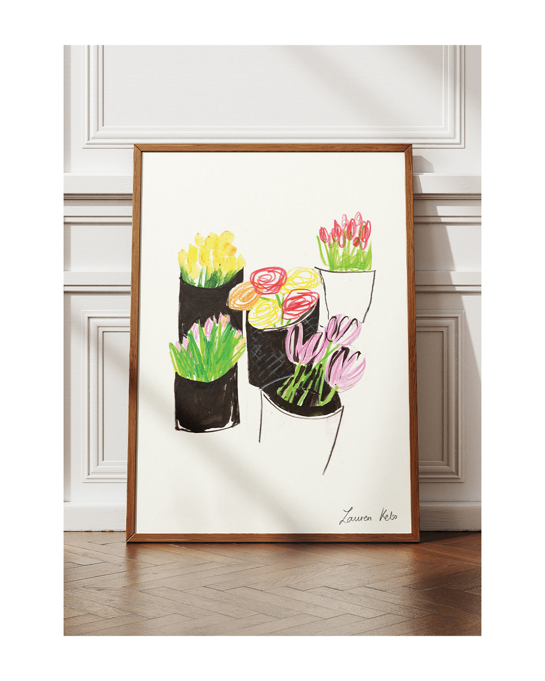 'MARKET FLOWERS' PRINT