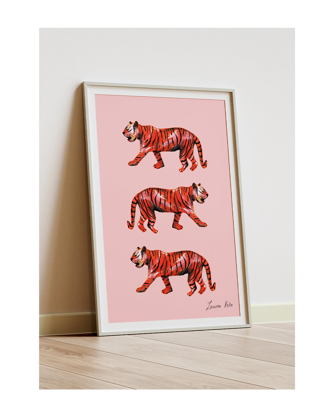 ORANGE TIGERS PRINT
