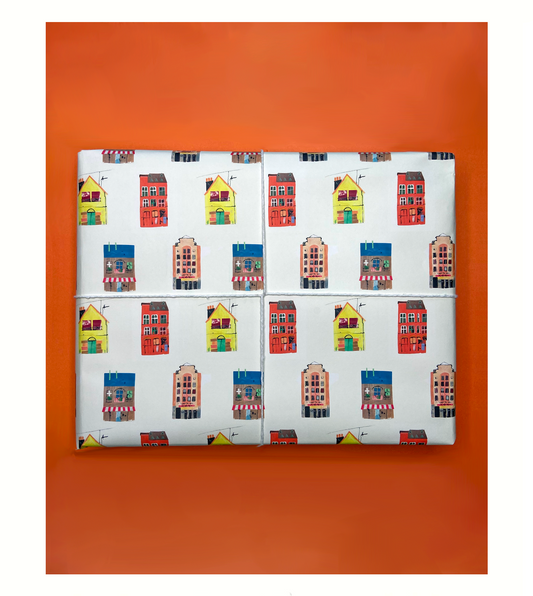 Building Pattern Wrapping Paper
