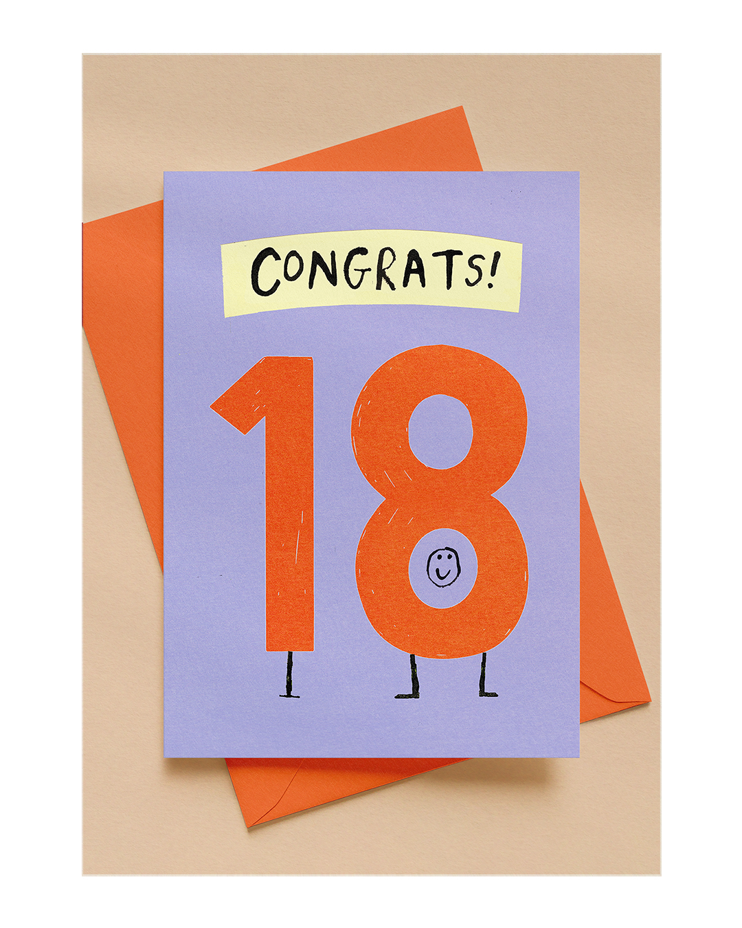 HAPPY 18TH BIRTHDAY A6 GREETING CARD