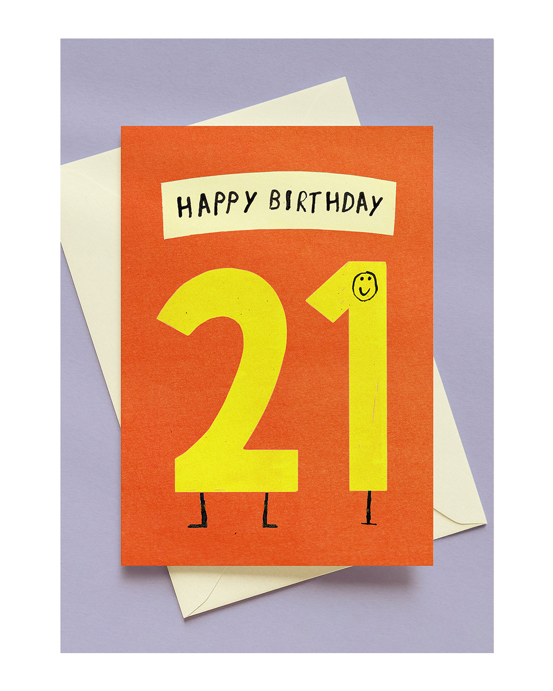 HAPPY 21ST BIRTHDAY A6 GREETING CARD