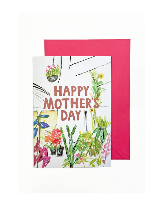 'HAPPY MOTHER'S DAY' GREENHOUSE A5 CARD