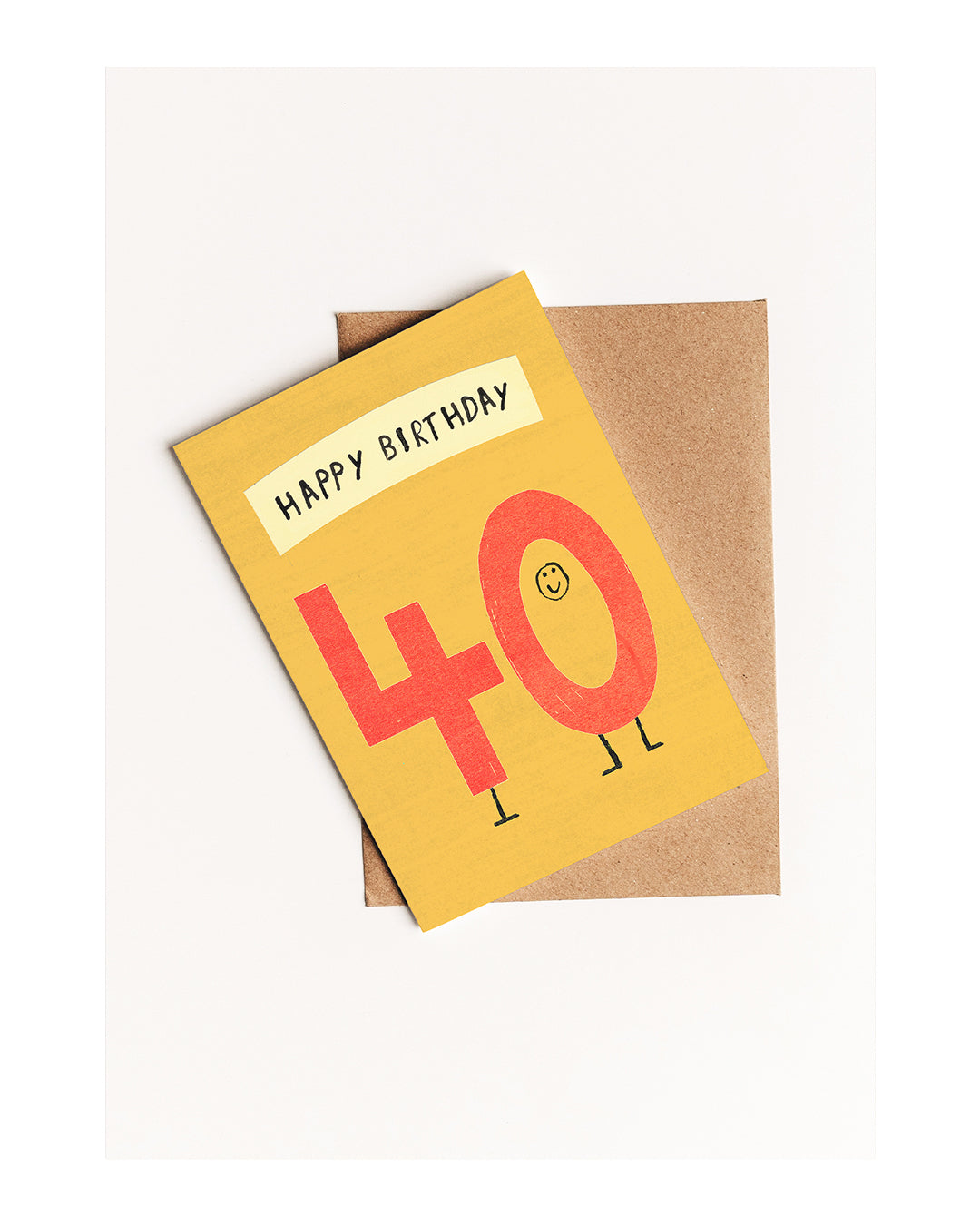 HAPPY 40TH BIRTHDAY A6 GREETING CARD