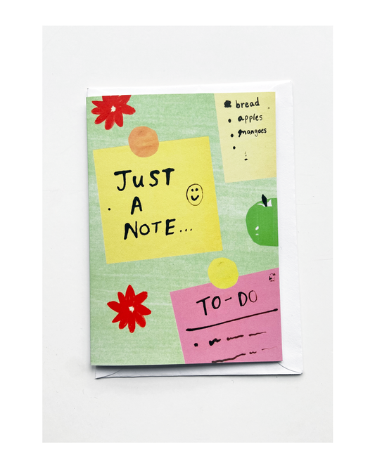 Just A Note A6 Greeting Card