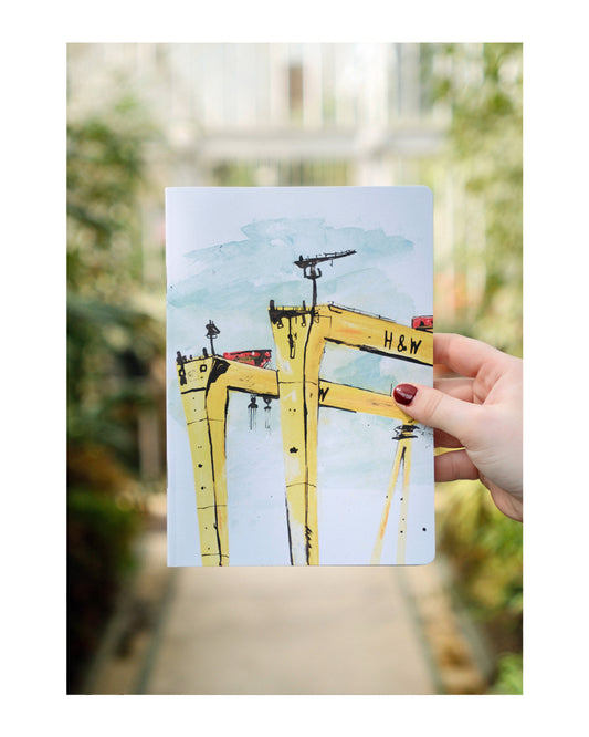 BELFAST CRANES A5 NOTEBOOK
