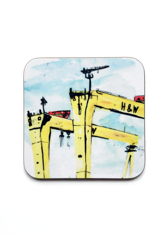 BELFAST CRANES SQUARE COASTER