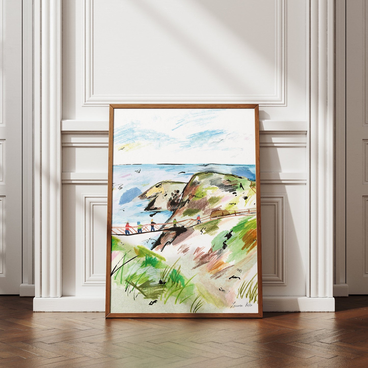 Carrick-A-Rede Illustration Print