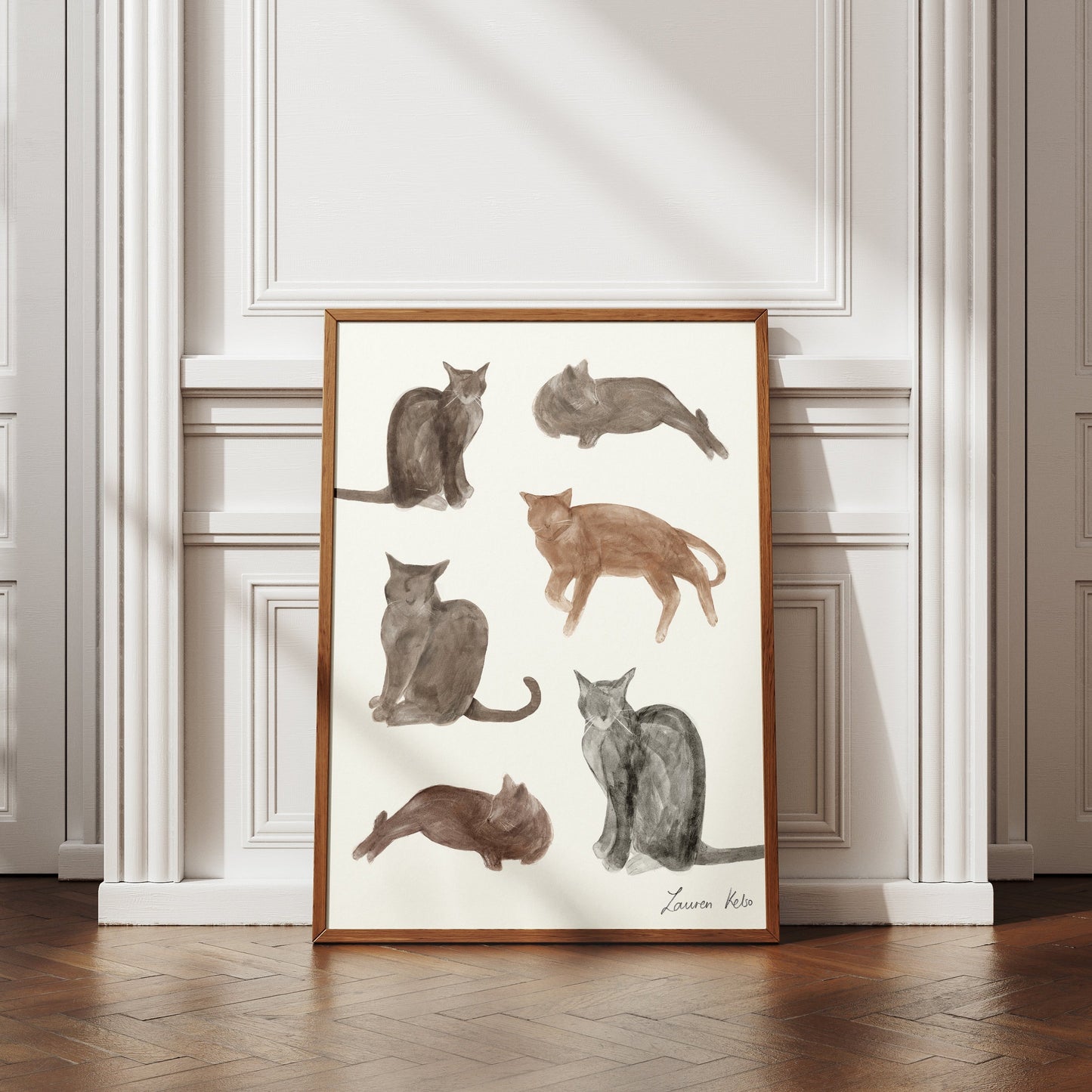 Cats Illustration Print