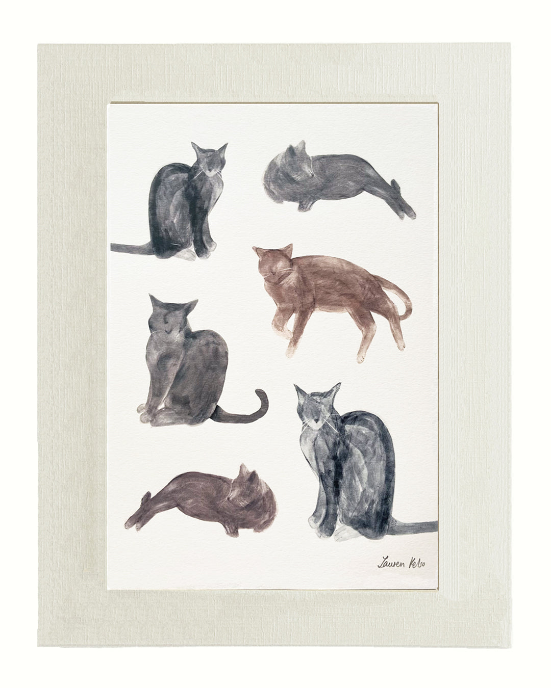 Cats Illustration Print