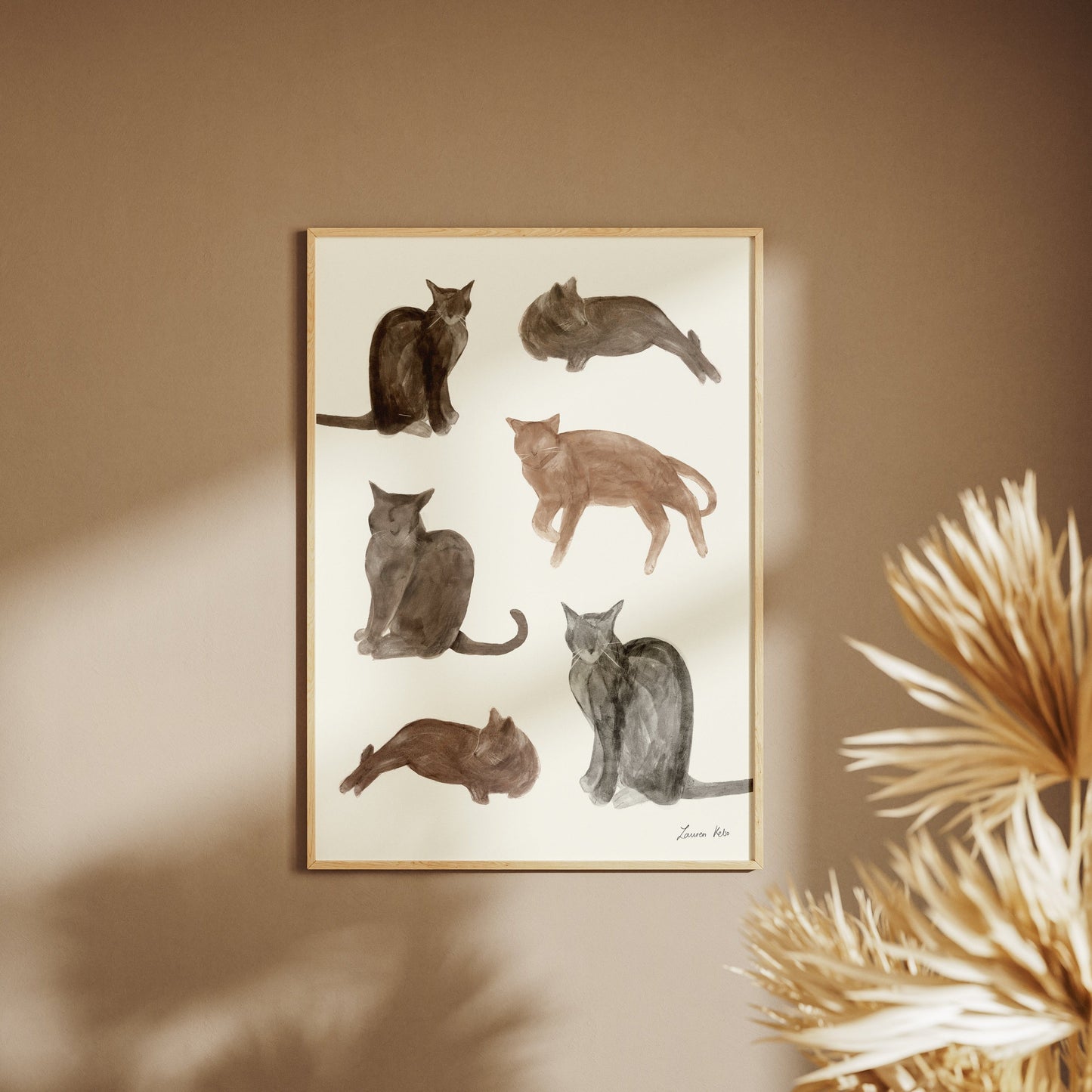 Cats Illustration Print