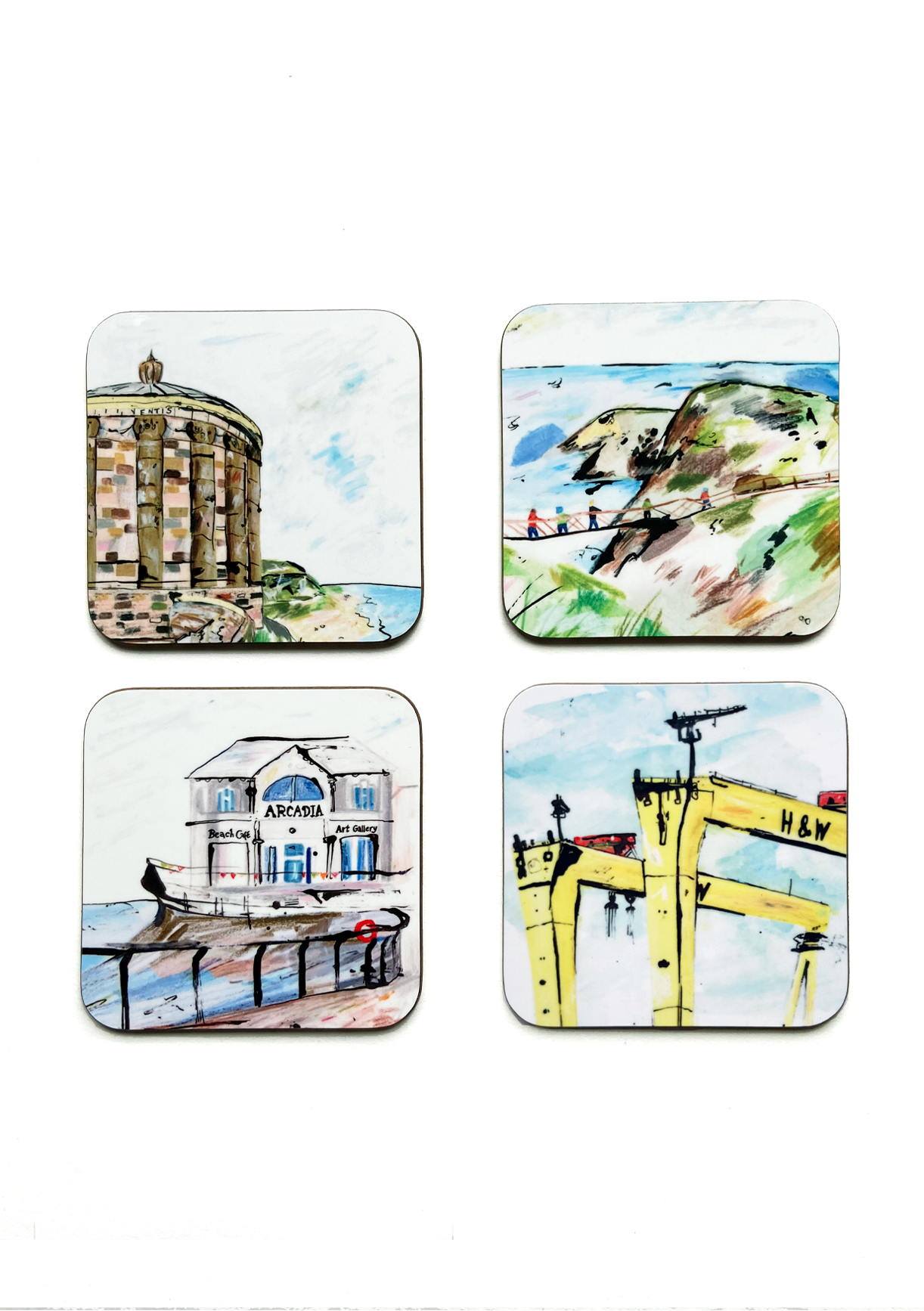 BELFAST CRANES SQUARE COASTER
