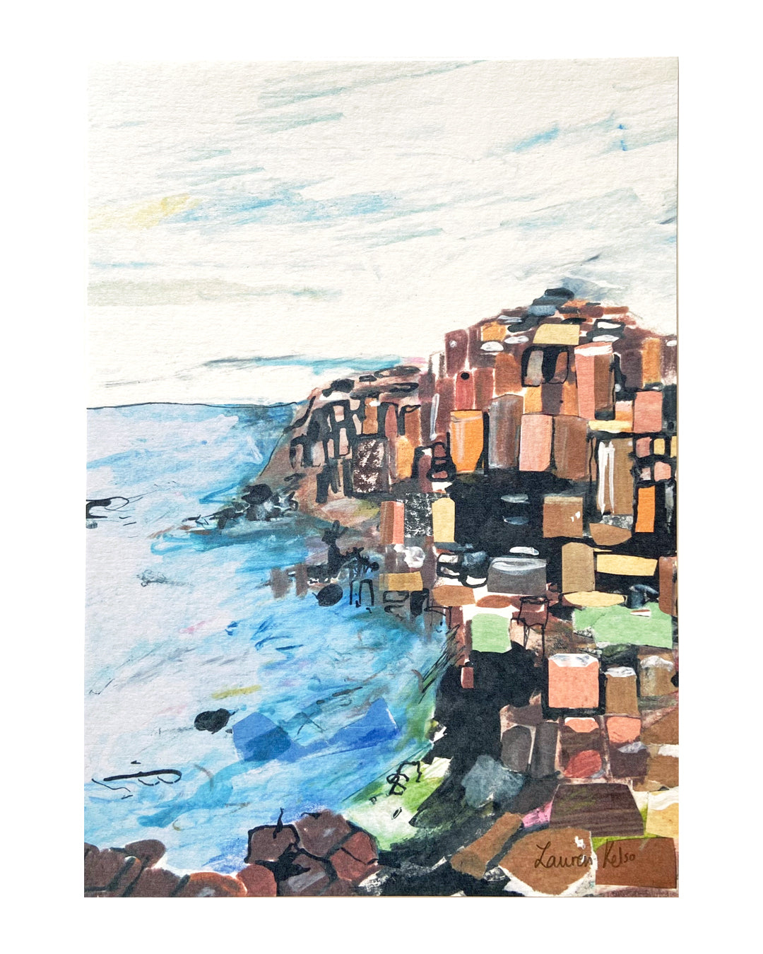 Giant's Causeway Illustration Print