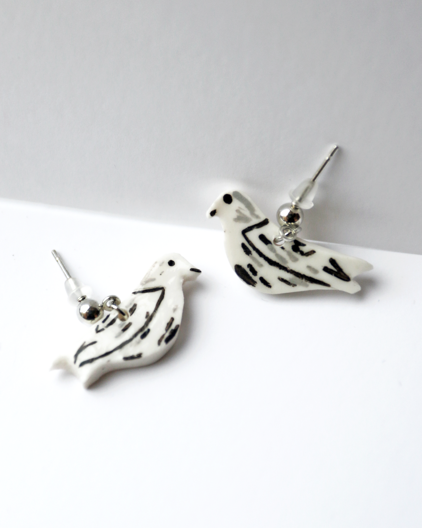 Pair of Doves Standard Earrings