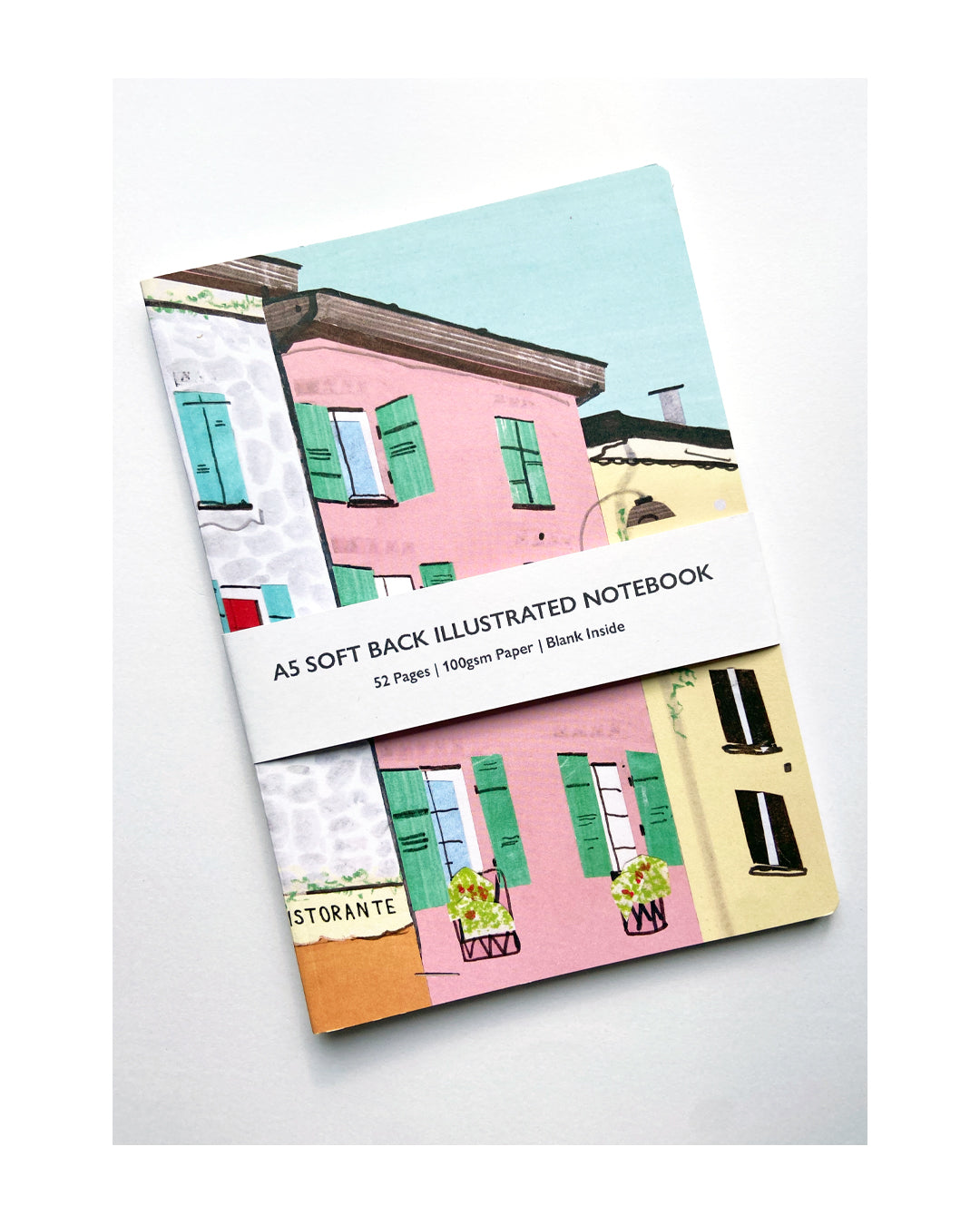 'ITALIAN HOUSES' A5 SOFT BACK NOTEBOOK