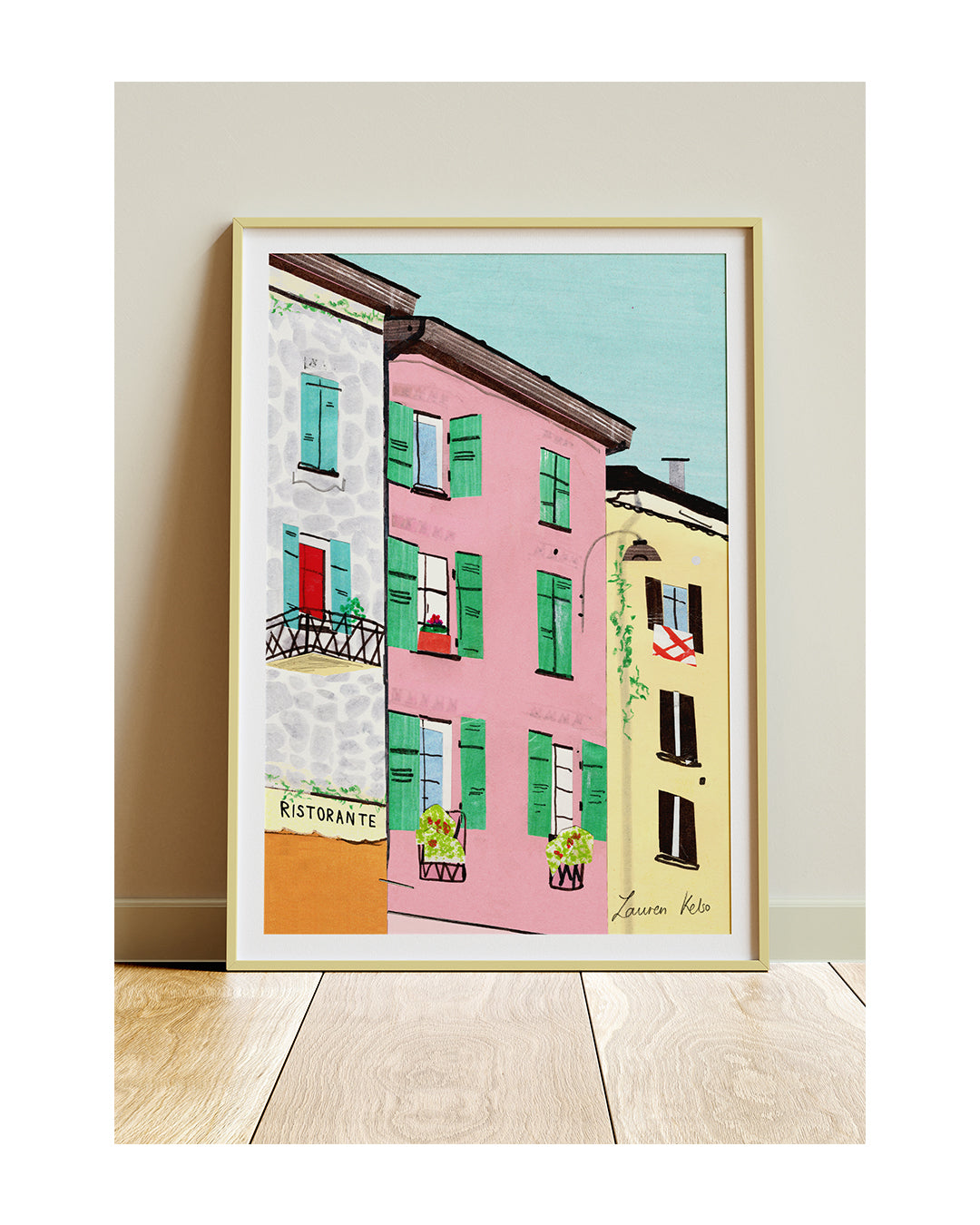 'ITALIAN HOUSES PRINT'