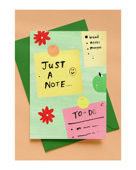 JUST A NOTE A6 CARD