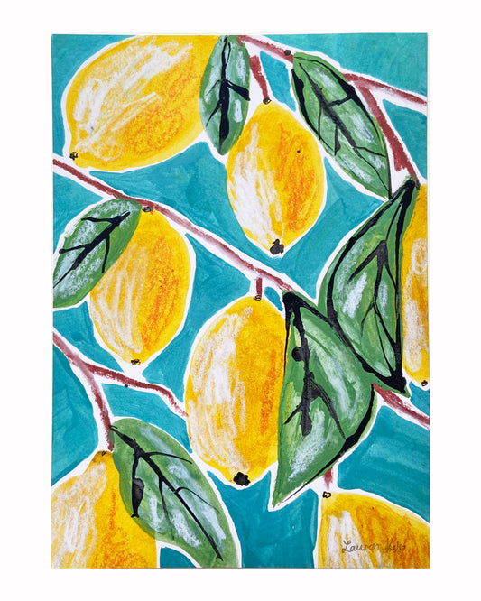 Lemons Illustration Print