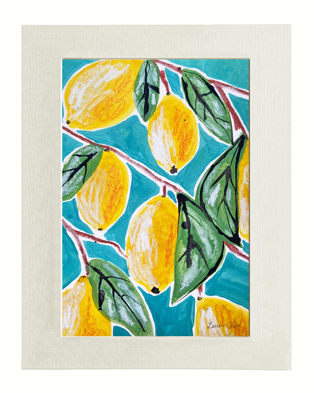 'Lemons' Illustration Print