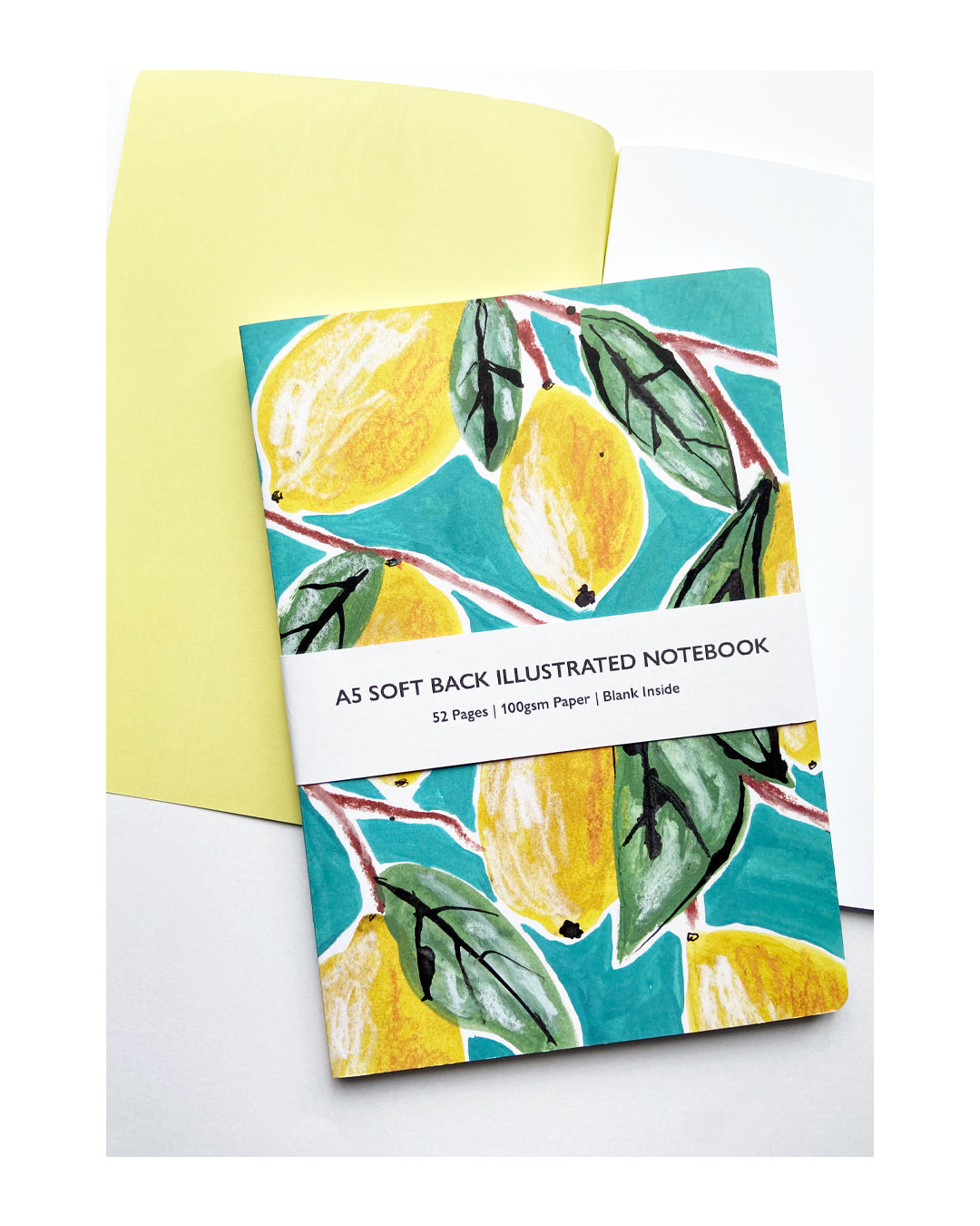 LEMONS A5 SOFT BACK NOTEBOOK