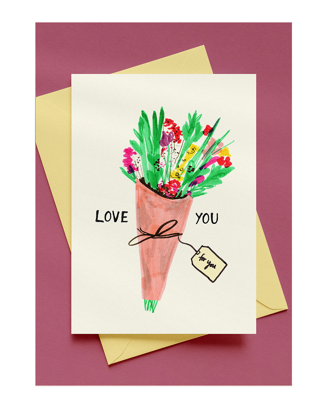 LOVE YOU A6 GREETING CARD