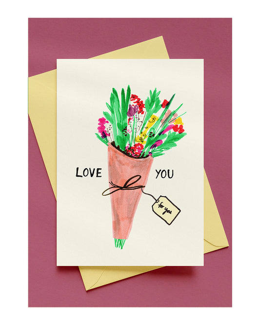 LOVE YOU A6 GREETING CARD