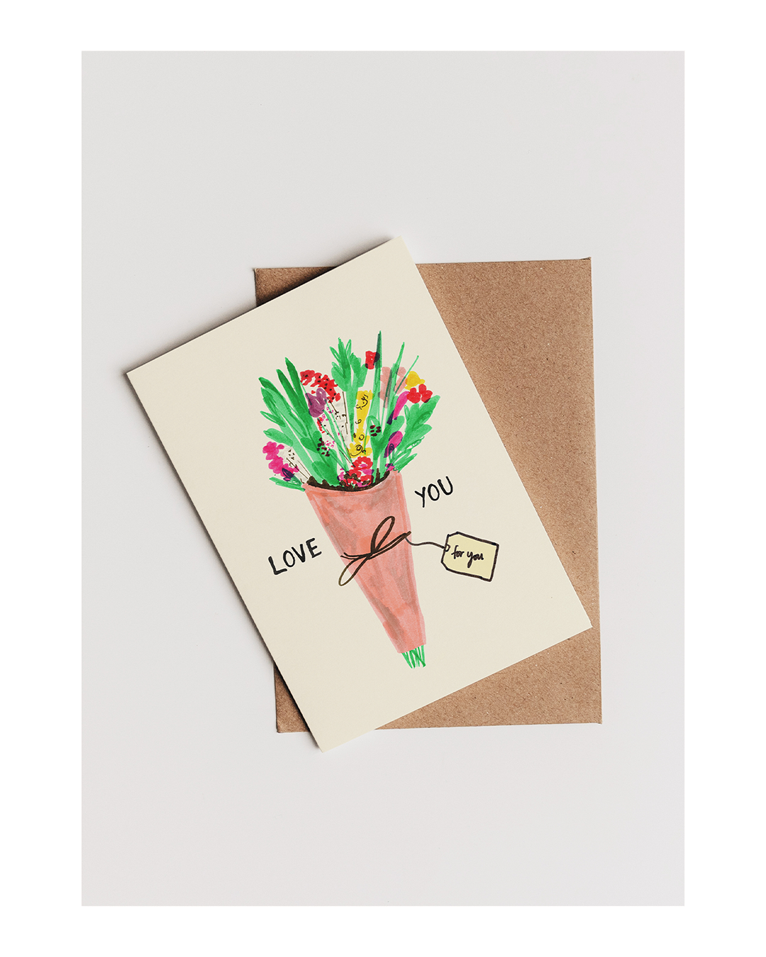 LOVE YOU A6 GREETING CARD