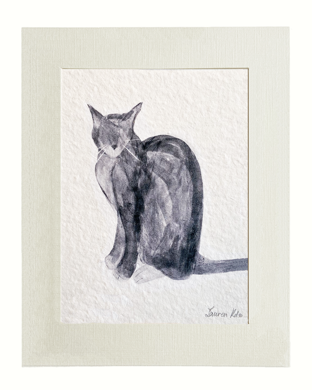 Cat A5 Illustration Print