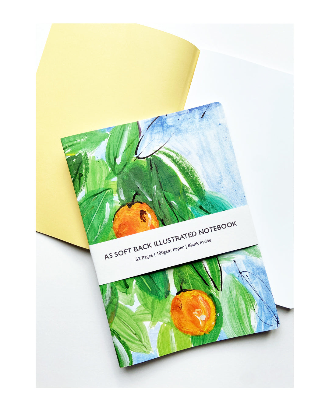 ORANGE TREES A5 SOFT BACK NOTEBOOK