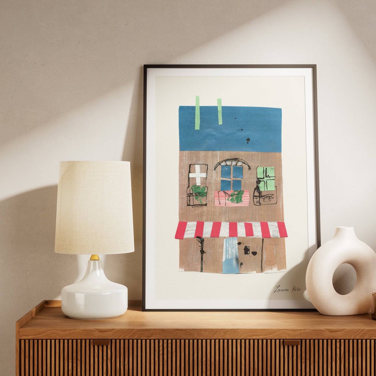 Parisian Building Illustration Print