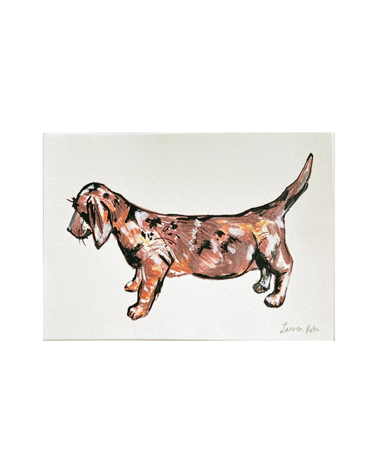 'Sausage Dog' Illustration Print