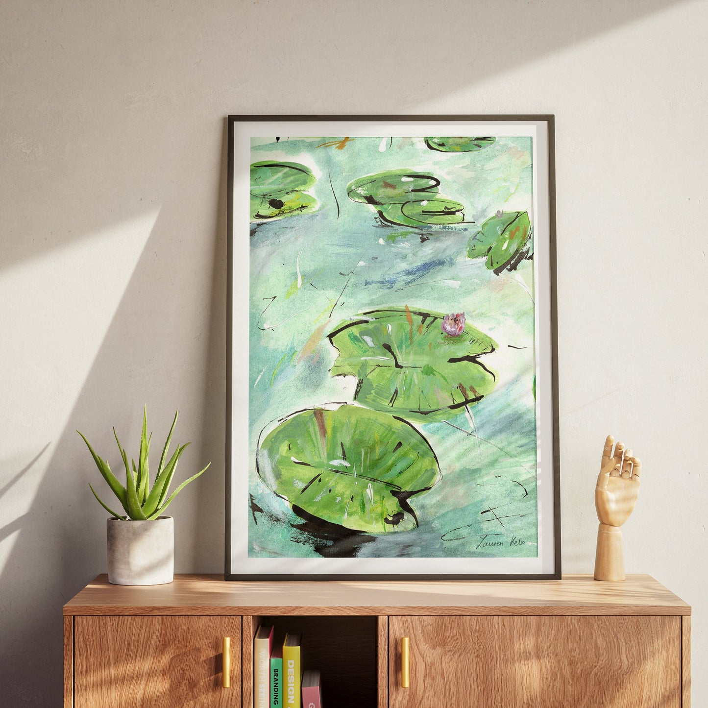 Waterlilies Illustration Print