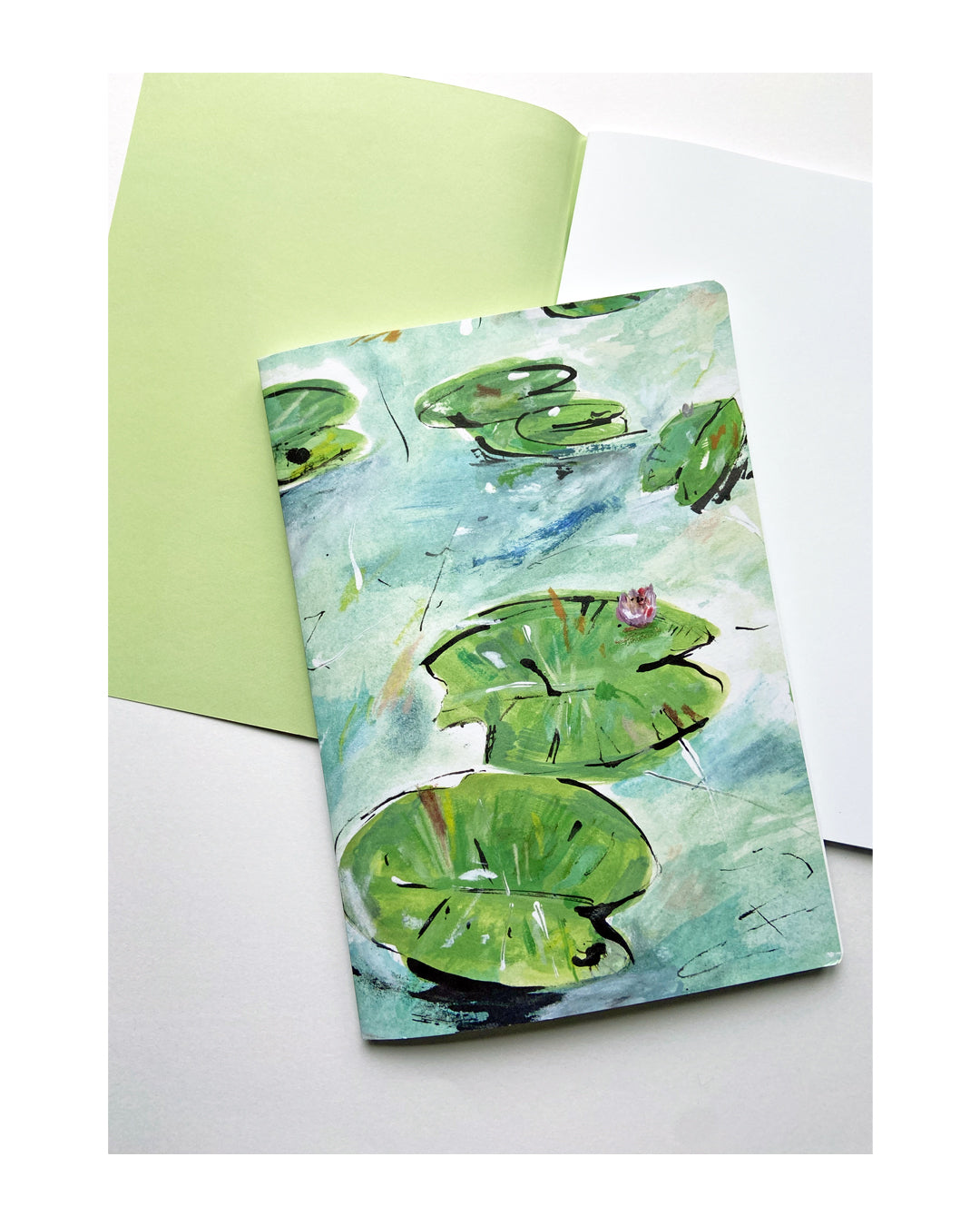 WATERLILIES A5 SOFT BACK NOTEBOOK