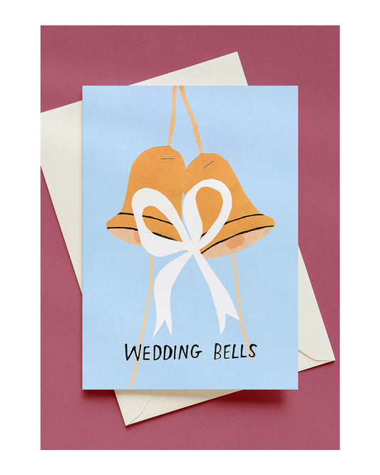 WEDDING BELLS A6 GREETING CARD