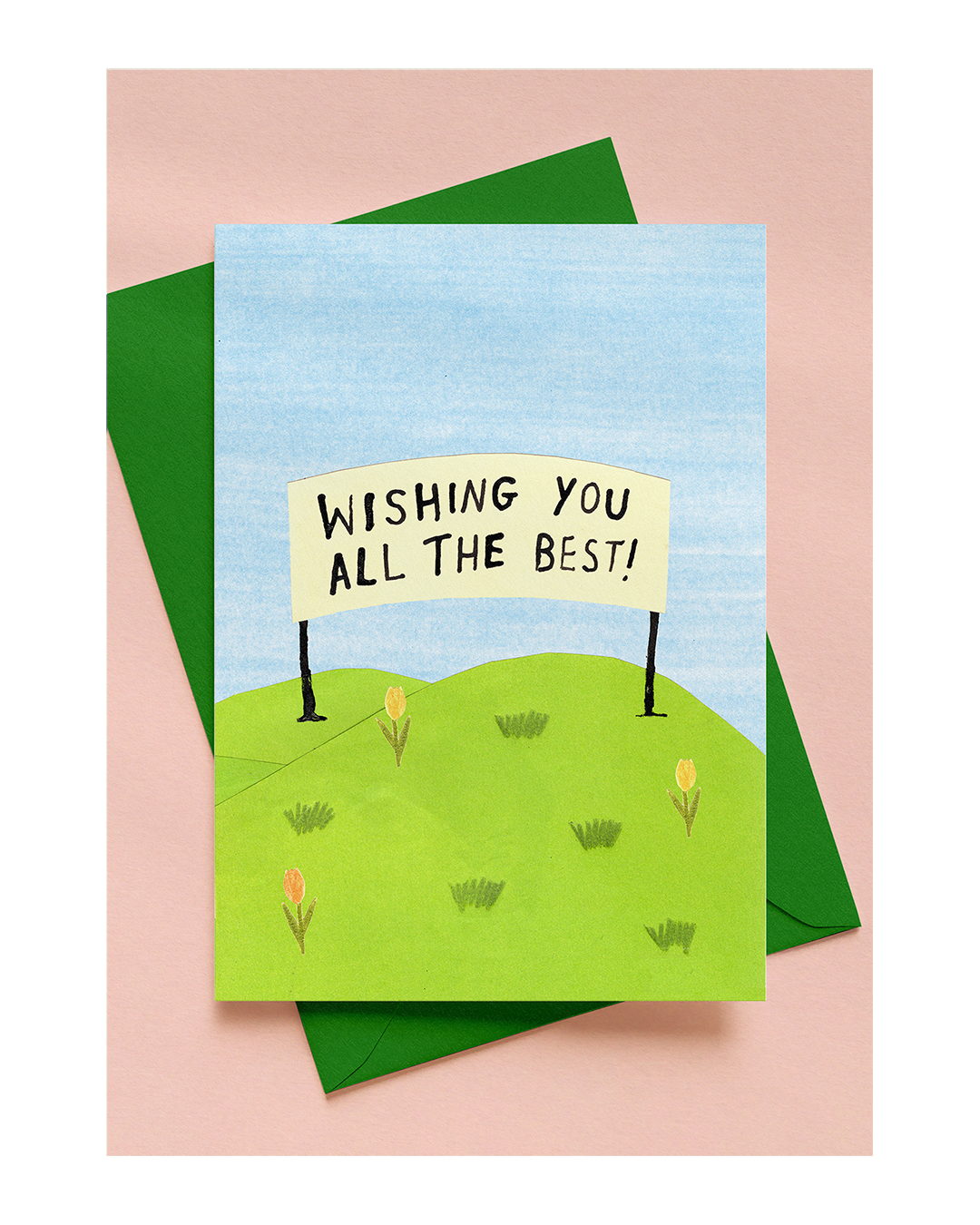 'WISHING YOU ALL THE BEST' A6 CARD